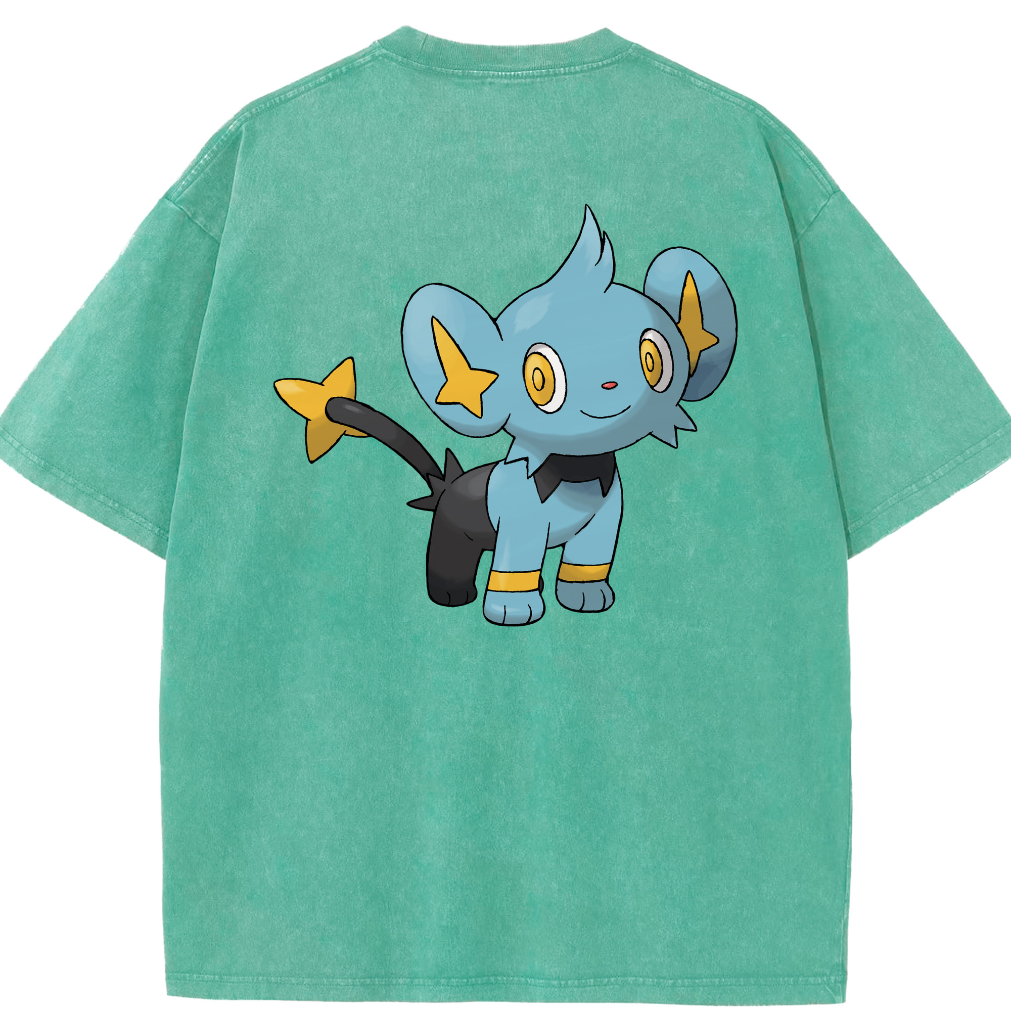 （画像用） ポケットモンスター Pokémon 綿100% ヴィンテージ風 半袖Tシャツ（背面プリント）
